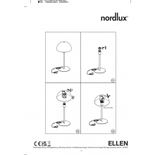 Lampa stołowa grzybek Ellen 20cm jasny brąz Nordlux