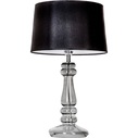 Lampa stołowa szklana glamour Petit Trianon Transparent Black Czarna 4Concept do sypialni, salonu i przedpokoju.