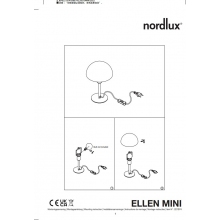 Lampa stołowa grzybek Ellen Mini jasny brąz Nordlux
