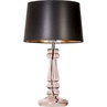 Lampa stołowa szklana glamour Petit Trianon Transparent Copper Czarna 4Concept do sypialni, salonu i przedpokoju.