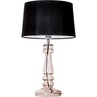 Lampa stołowa szklana glamour Petit Trianon Transparent Copper Czarna 4Concept do sypialni, salonu i przedpokoju.