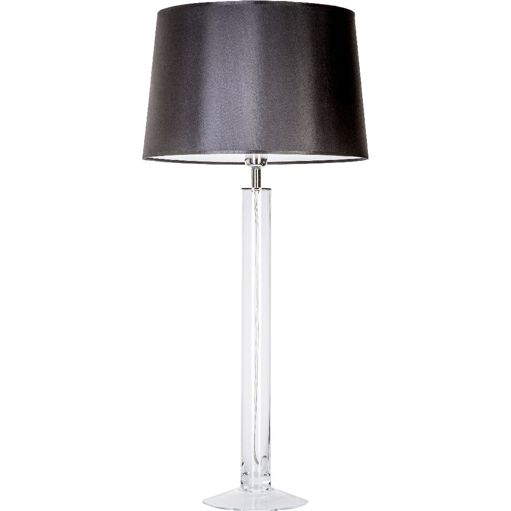 Lampa stołowa szklana Fjord Czarna 4Concept do sypialni, salonu i przedpokoju.