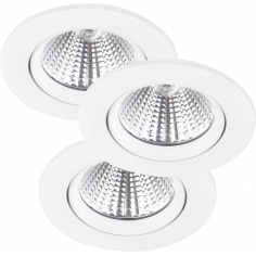 Lampa podtynkowa downlight 3 sztuki Fremont LED IP23 2700K biała Nordlux