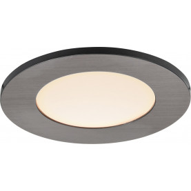 Lampa podtynkowa downlight Leonis LED IP65 2700K nikiel szczotkowany Nordlux