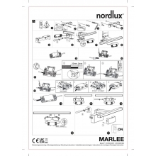 Kinkiet łazienkowy podłużny Marlee LED 4000K czarny Nordlux