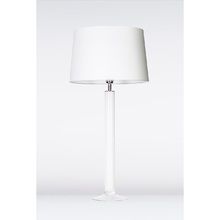 Lampa stołowa szklana Fjord White Biała 4Concept do sypialni, salonu i przedpokoju.