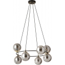 Azura VII 75cm graphite&black glass spheres modern pendant lamp Emibig