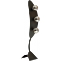Aura black&graphite modern floor lamp with 3 glass spheres Emibig