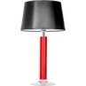 Lampa stołowa szklana Little Fjord Red Czarna 4Concept do sypialni, salonu i przedpokoju.