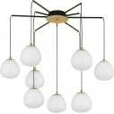 Ovum VIII 75cm white&gold glass pendant lamp