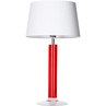 Lampa stołowa szklana Little Fjord Red Biała 4Concept do sypialni, salonu i przedpokoju.