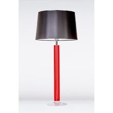Lampa stołowa szklana Fjord Red Czarna 4Concept do sypialni, salonu i przedpokoju.
