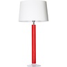 Lampa stołowa szklana Fjord Red Biała 4Concept do sypialni, salonu i przedpokoju.