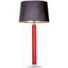 Lampa stołowa szklana Fjord Red Czarna 4Concept do sypialni, salonu i przedpokoju.