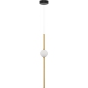 Lampa wisząca glamour Marks LED 12cm biały opal/złoty