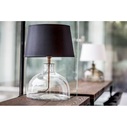 Lampa stołowa szklana Haga Czarna 4Concept do sypialni, salonu i przedpokoju.