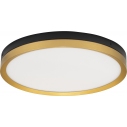 Davis LED 40cm black&gold brass modern round ceiling lamp