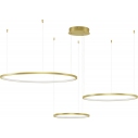 Lampa wisząca 3 okręgi nowoczesne Hall LED złota