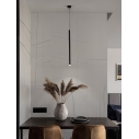 Lampa wisząca tuba Navrati LED 2,8cm czarna
