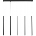 Lampa wiszące tuby na listwie Navrati LED V 110cm czarna