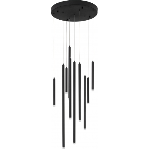 Lampa minimalistyczna wiszące tuby Hose LED 50cm czarna