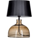 Lampa stołowa szklana Haga Taupe Czarna 4Concept do sypialni, salonu i przedpokoju.