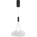 Nebbia VII 36cm white&black glass globes pendant lamp