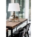 Lampa stołowa szklana Haga Taupe Biała 4Concept do sypialni, salonu i przedpokoju.