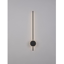 Time LED black vertical decorative wall lamp