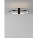 Rave LED 60cm black modern round ceiling lamp