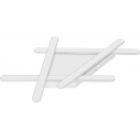 Salix LED 75cm white modern ceiling lamp