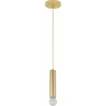 Lampa wisząca tuba glamour Fitt 4,5cm H20cm złota