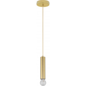 Fitt 4.5cm H20cm gold glamour tube pendant lamp