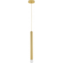 Lampa wisząca tuba glamour Fitt 4,5cm H50cm złota