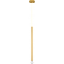 Lampa wisząca tuba glamour Fitt 4,5cm H70cm złota