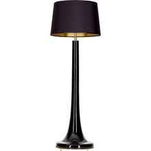 Lampa stołowa szklana Zürich Black Czarna 4Concept do sypialni, salonu i przedpokoju.