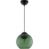 Lampa wisząca szklana kula retro Verde 24cm zielona