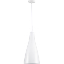 Lampa wisząca szklana stożek Taper 23cm biała