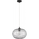 Lampa wisząca szklana dekoracyjna Aveline 30cm szara