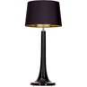 Lampa stołowa szklana Lozanna Black Czarna 4Concept do sypialni, salonu i przedpokoju.