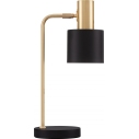 Mira black&gold retro bedside lamp