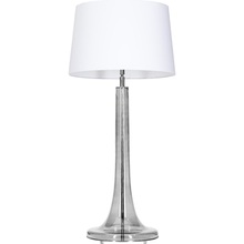 Lampa stołowa szklana Lozanna Transparent Black Biała 4Concept do sypialni, salonu i przedpokoju.