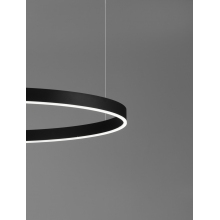 Lampa wisząca okrągła nowoczesna Gemma LED 120cm czarna