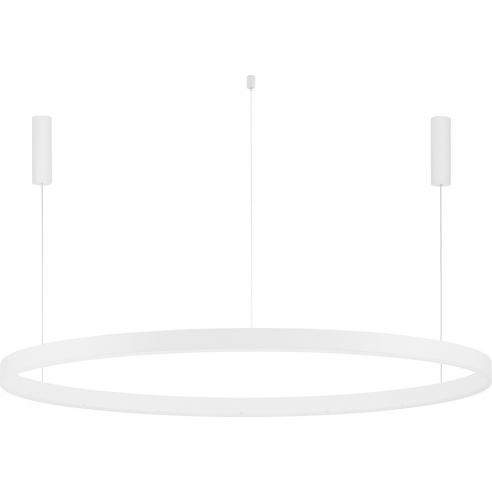 Lampa wisząca okrągła nowoczesna Gemma LED 150cm biała