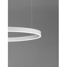 Lampa wisząca okrągła nowoczesna Gemma LED 120cm biała