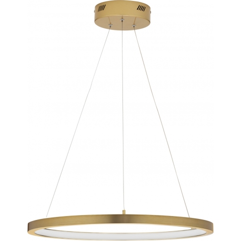 Lampa wisząca nowoczesna ściemniana Tiviti LED 60cm 3000K złoty mosiądz