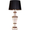 Lampa stołowa szklana glamour Roma Copper Czarna 4Concept do sypialni, salonu i przedpokoju.