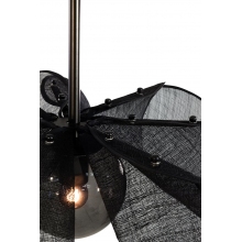 Lampa wisząca dekoracyjna Styrka 63cm czarny/szkło dymione Markslojd
