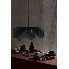 Lampa wisząca dekoracyjna Styrka 75cm czarny/szkło dymione Markslojd
