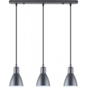 Lampa wisząca loft na listwie Mora 55cm czarna Zumaline